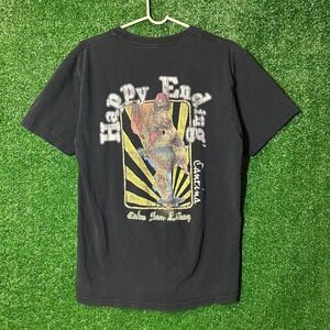 Vintage 90s Black Happy Endings T‎ shirt